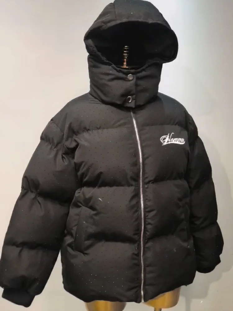 

2025 Winter Harajuku Padded Jacket Thick Warm Coat Women Vintage Zip Up Outerwear Retro Loose Coat Female Korean Fashion Clothes