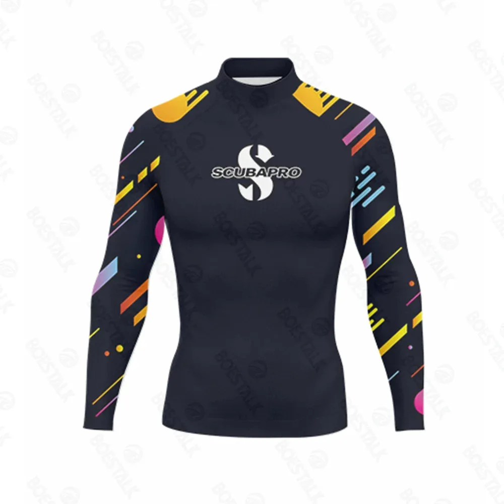 SCUBAPRO Men's Sun Protection Swim T-Shirt: Long Sleeve UPF 50+ Rash Guard - Outdoor Surfing & Scuba Dive Top