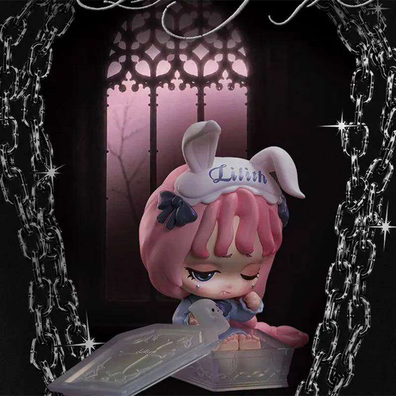 

Genuine Lilith Dark Night Shadow Series Blind Box Cute Lilith Action Figure Mystery Box Anime Doll Decoration Toy Gift