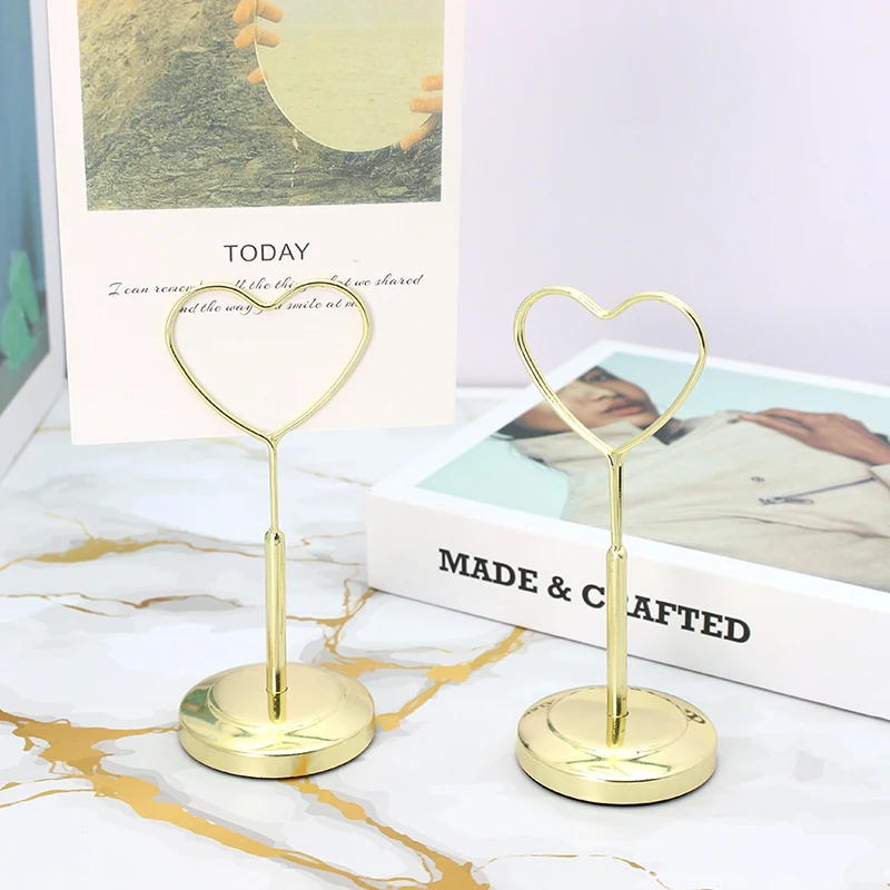 

Metal Memo Clip On Desk Love Photo Holder Office Business Card Holder Wedding Card Holder Display Stand Card Stand Card Display