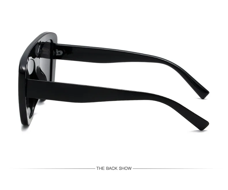 Neue Vintage Quadratische Sonnenbrille für Damen und Herren Marken-Rechteck-Sonnenbrille Ovale Brillen für Männer und Frauen – Detail 10