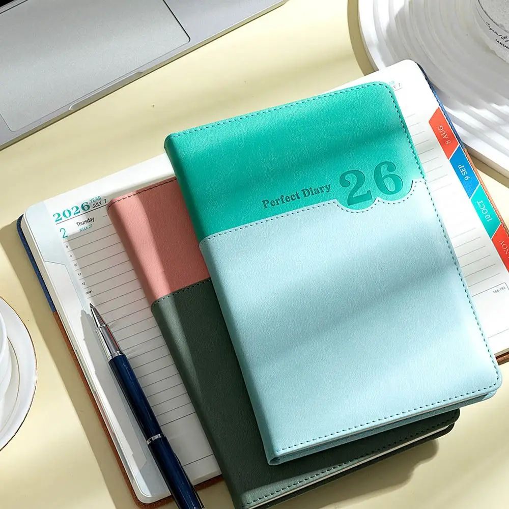 

365 Days 2026 Schedule Planner Notepad Efficiency English A5 Agenda Planning Notebook Thick Paper Self-discipline