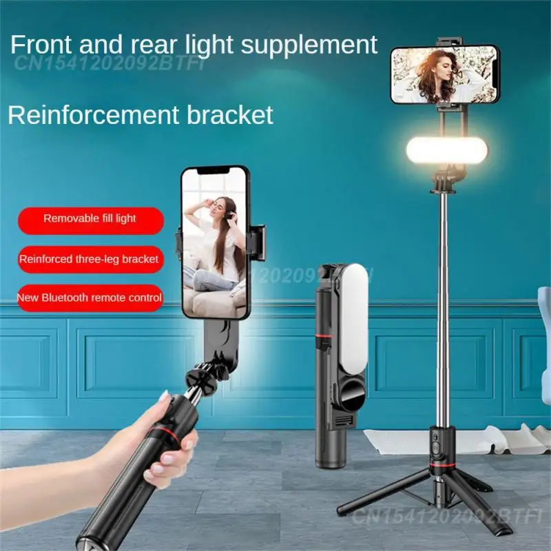 Beauty Light Detachable Mini Tripod For Mobile Phone Led Selfie Lamp Expandable Black Selfie Stick Lengthened For L15 Fill Light