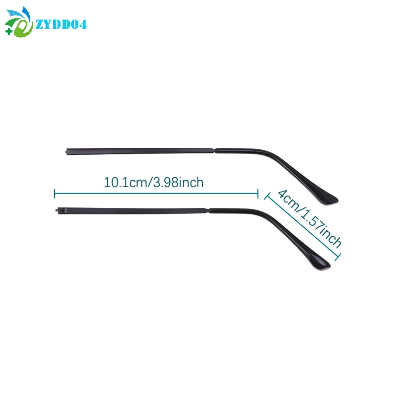 ● 1 زوج النظارات الشمسية المضادة للانزلاق أداة إصلاح عالمية النظارات الملحقات استبدال الساق نظارات الذراع إطار مشهد نظارات معدنية