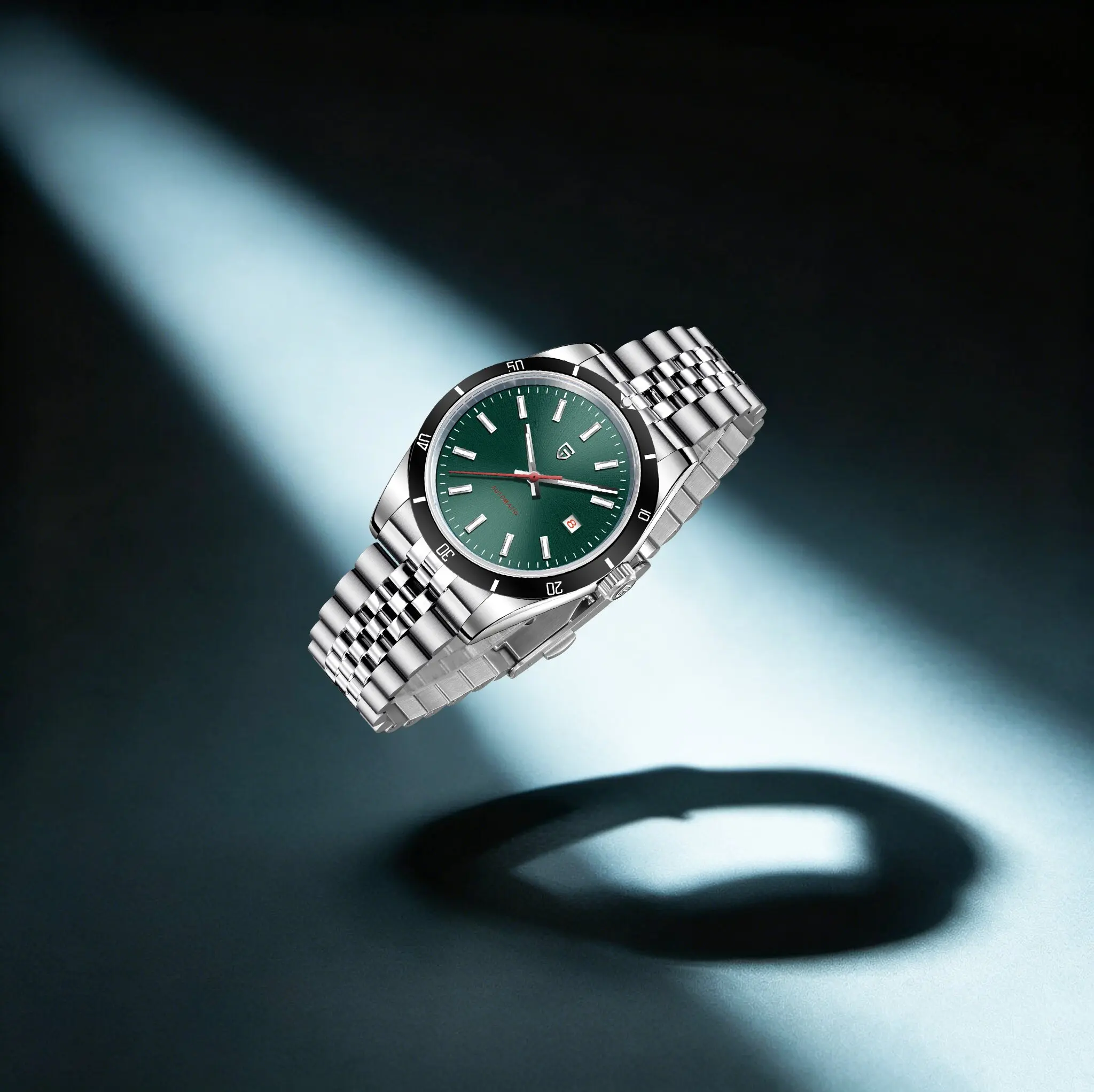 PAGANI DESIGN Men Mechanical Watches High-End Workplace Luminous Sapphire Calendar Waterproof Watch Stainless Simple Yet Stylish