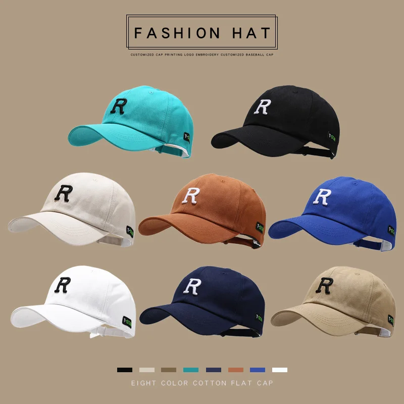 Women's Peaked Cap 2021 New Letters Internet Famous Hat Ins Spring and Autumn Sun-Proof Baseball Cap Korean Summer Men