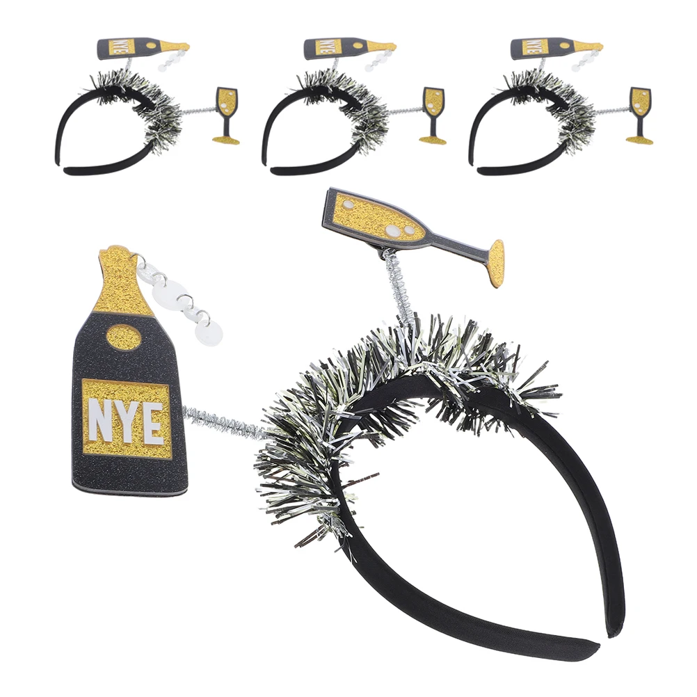 

Bottle Headband Glitter Accessories for Chinese Party Supplies Unique Design Festive Essential New Year Headband Creative