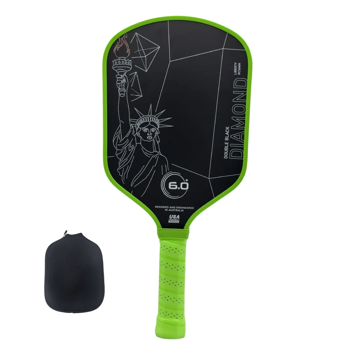 

SONGYI Six Zero pickleball Racket Thermoformed T700 Double Black Diamond 16mm Professional Grade Pickleball Paddle USA Approved