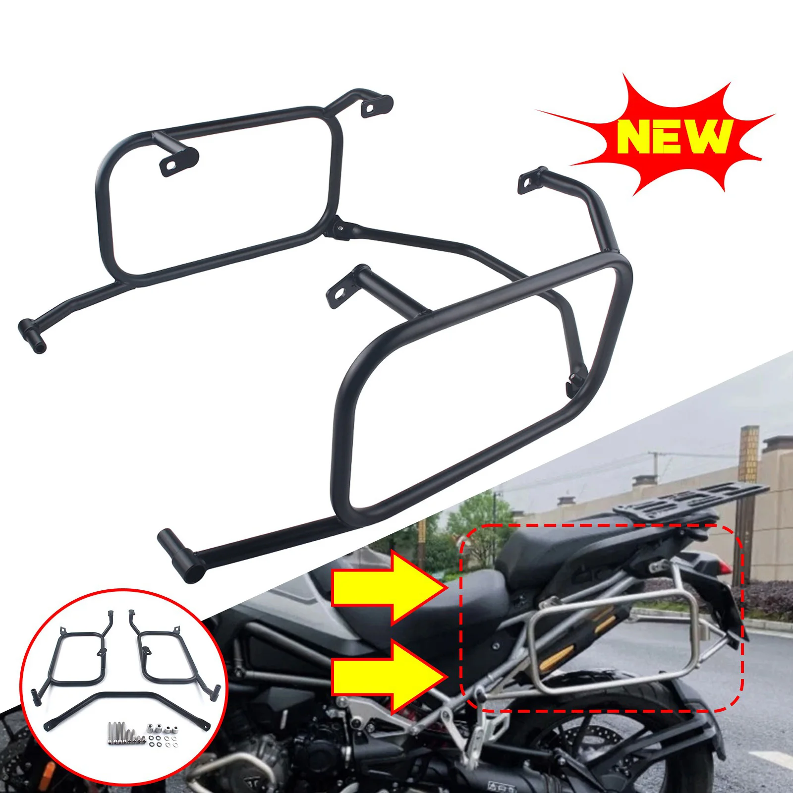 For Tiger 1200 （GT /GT PRO/Rally) 2022-2025 Saddlebag Support Rack
