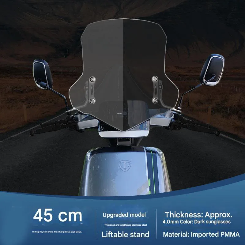 For Tailg Chitu Special, this is a retractable stainless steel bracket for a transparent electric vehicle windshield deflector.