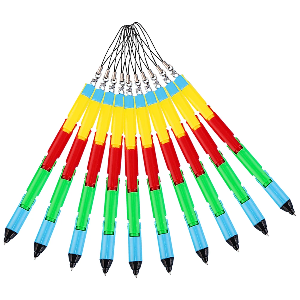 

10 Pcs Folding Ballpoint Pen Bendable Writing Bendalble Multicolor Pens School Supplies