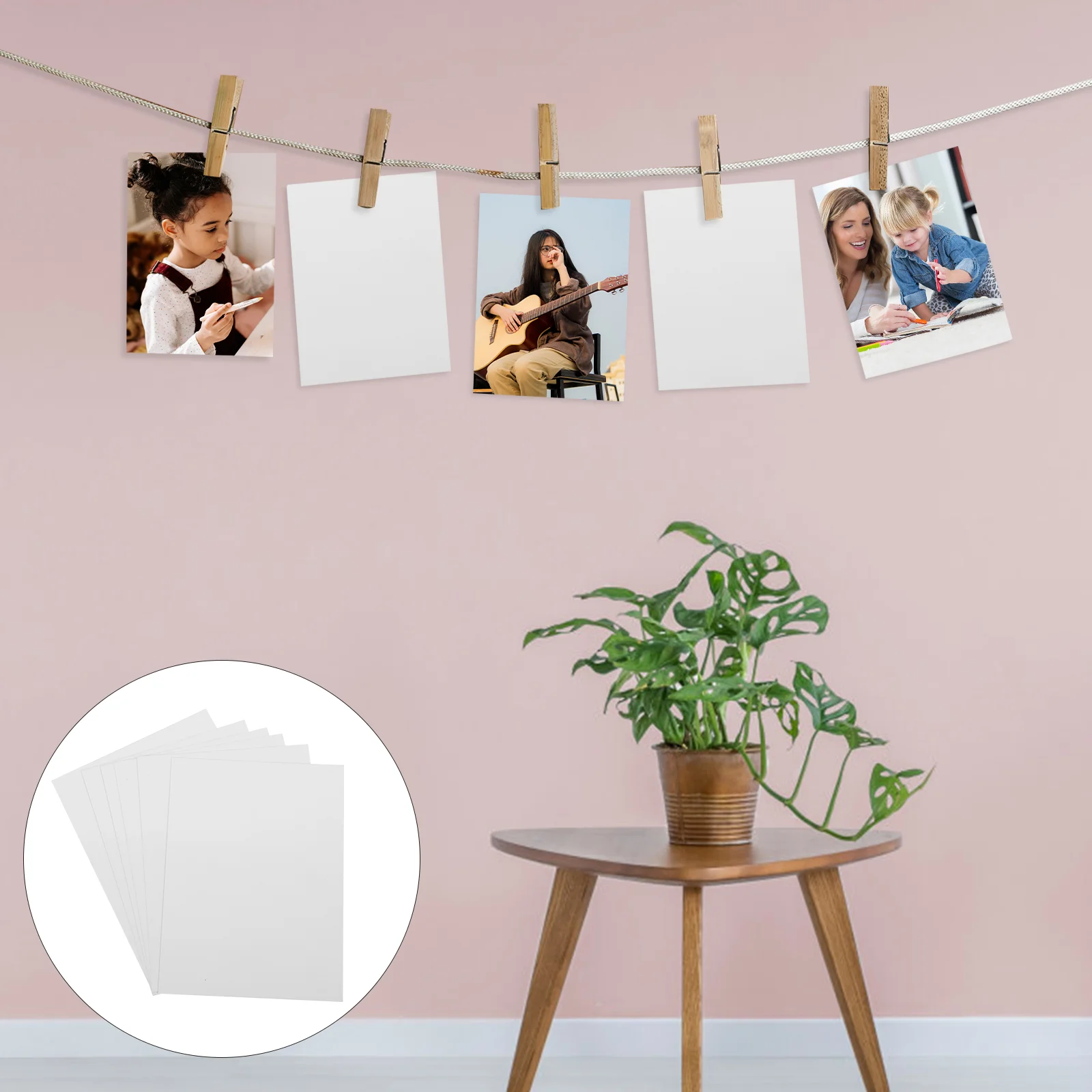 6 Pcs Sublimation Blank Aluminum Sheet Mats Photo Frame The Notebook Metal Board for