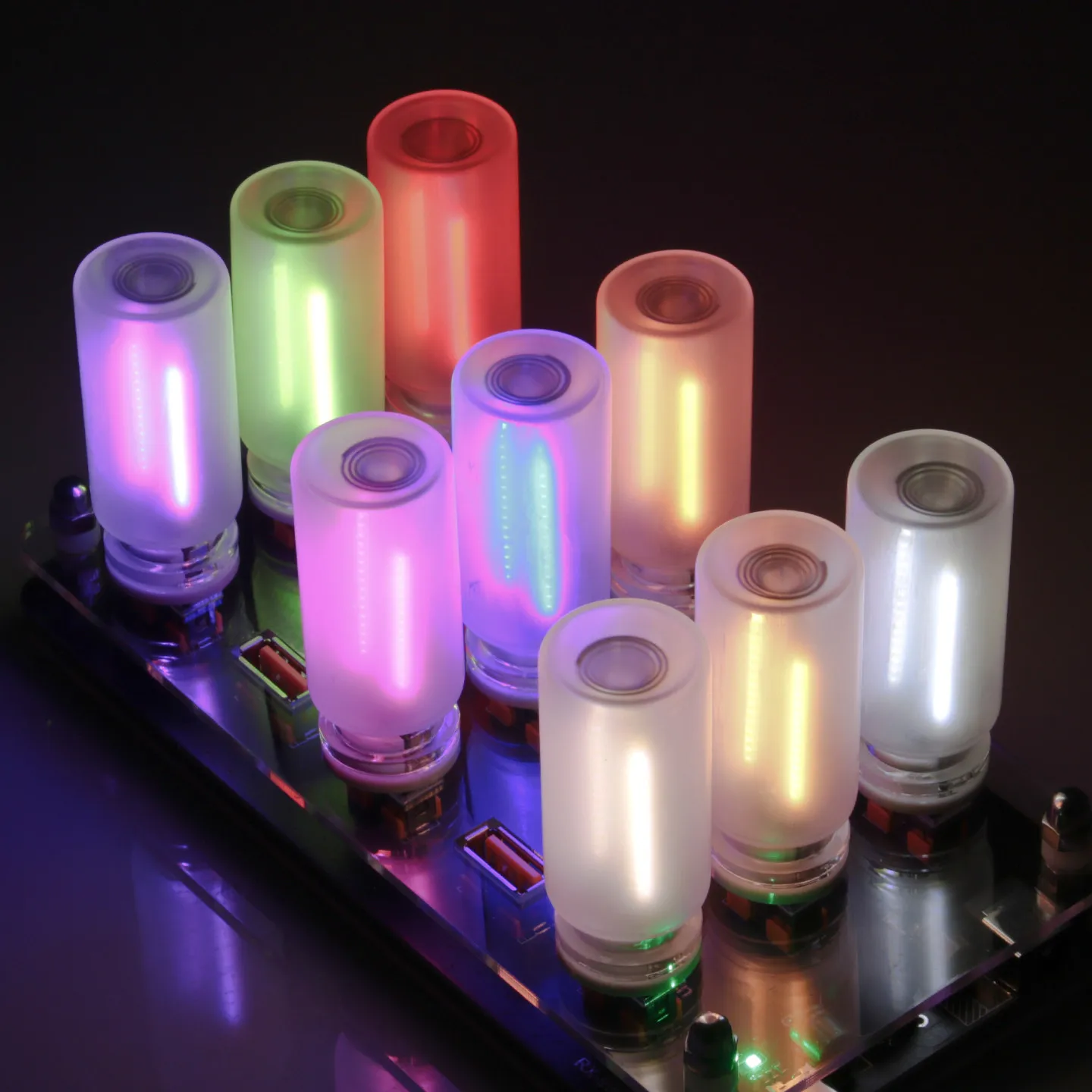 Frosted glass bottle touch dimming USB LED ambient light RX9001