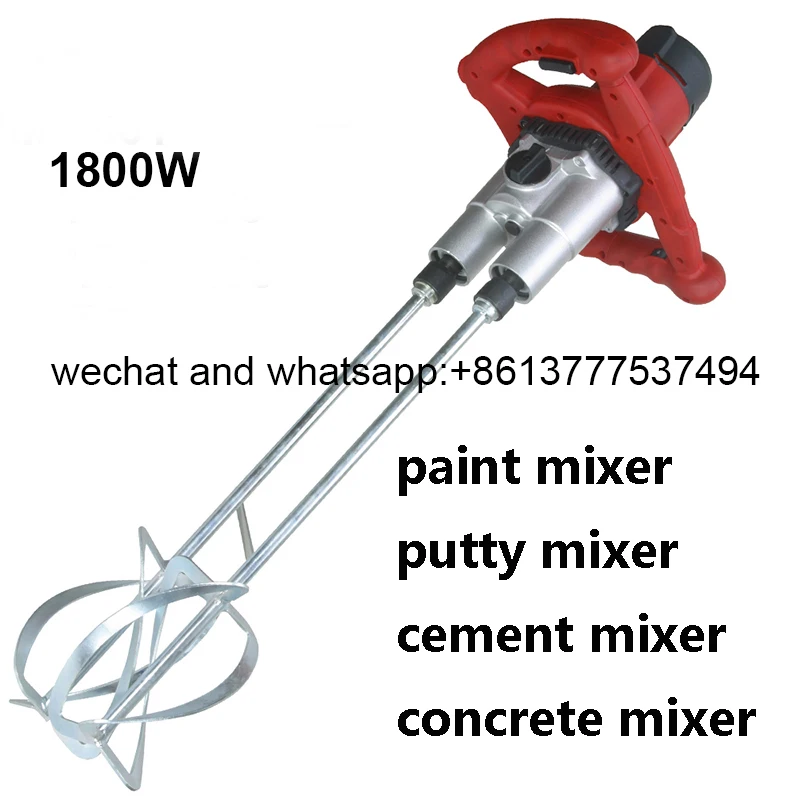 

electric Double Shafts Paddle hand paint mixer concrete mixer putty mixer cement mixer mortor mixer machine Electric stirrer