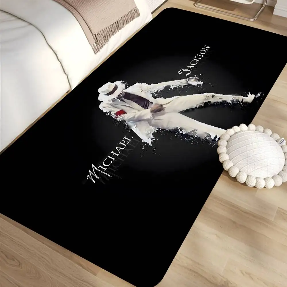 Famous Singer M-Michael J-Jackson Floor Mat Rectangle Anti-slip Home Soft Badmat Front Door Indoor Outdoor Mat Welcome Doormat
