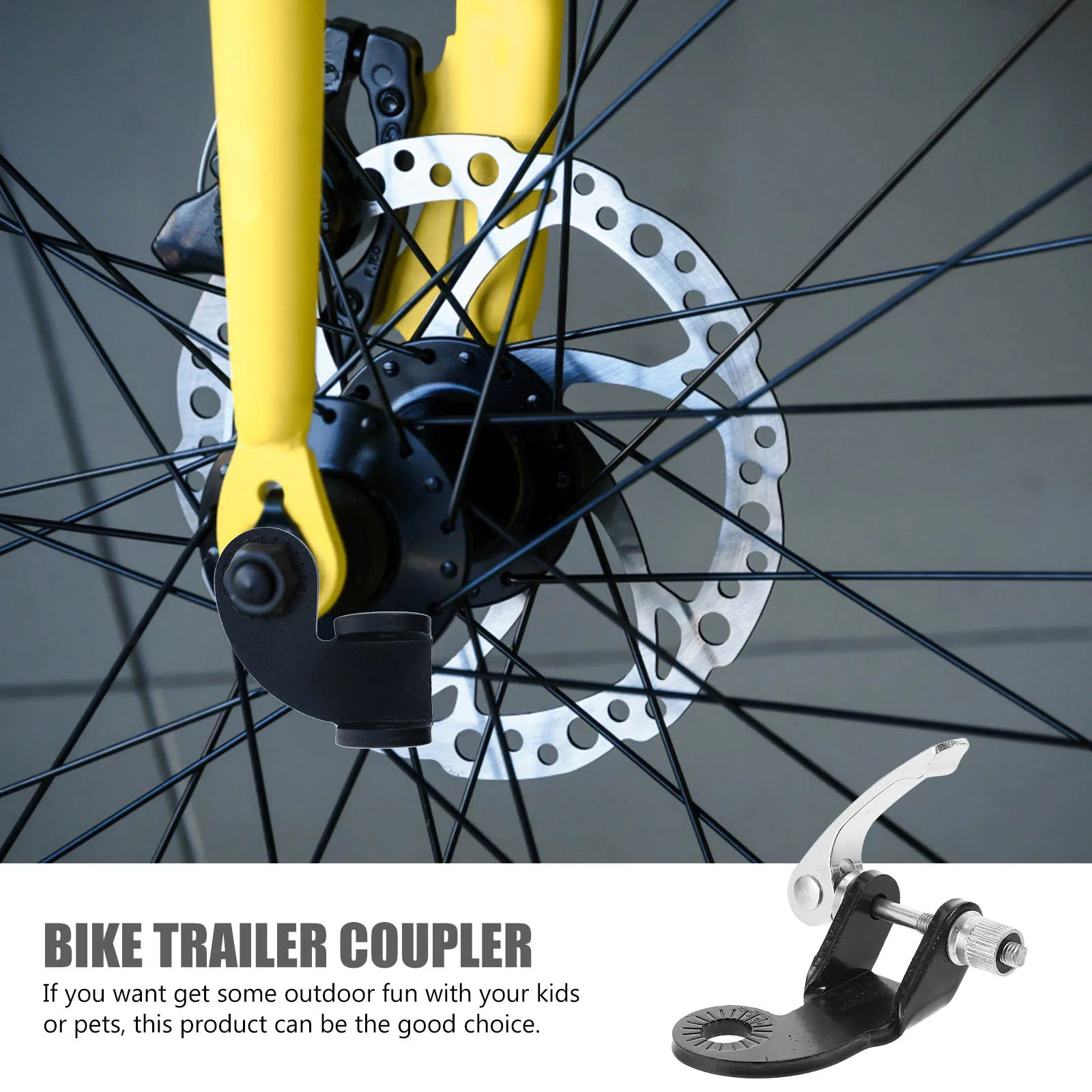 

1pcs Universal Bike Hitch Steel Linker Durable Towing Coupler Trailer Hitch For Electric Bicycles Easy Install Black