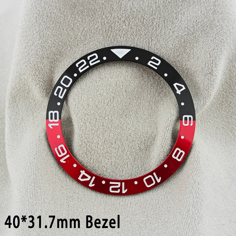 ForgeLink 40mm Lünetteneinlagen GMT Uhrenlünette 40mm * 31,7mm Keramik-Lünetteneinlage Passend für 42mm bis 44mm Taucheruhrengehäuse Uhrenring – Detail 19