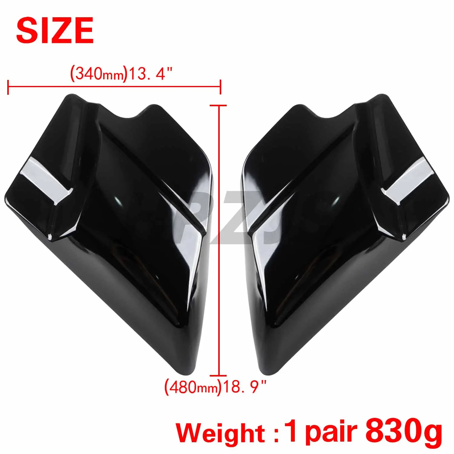 Motorcycle Battery Side Cover Panel For Harley Touring Electra Street Road Glide Ultra Limited 2009-2023 ABS Plastic Black