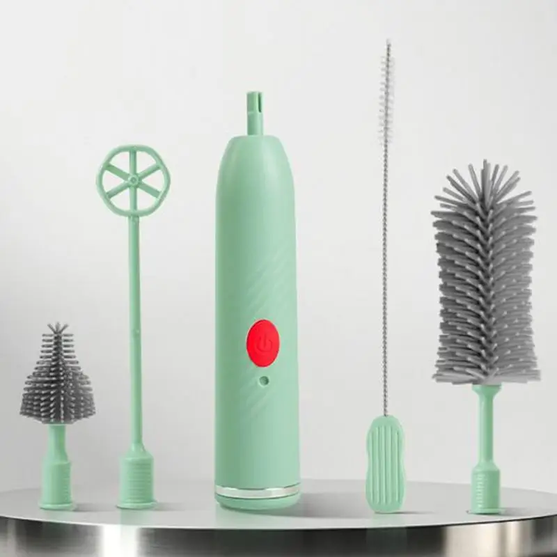 電気ボトルクリーナーブラシストロークリーナーブラシ電気防水充電式カップクリーニングツールポンプ部品ティーポット
