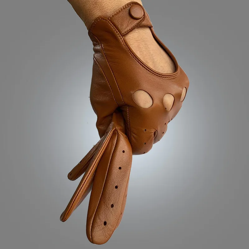 Luxury Itlian Lanbskin Leather Driving Gloves Unlined