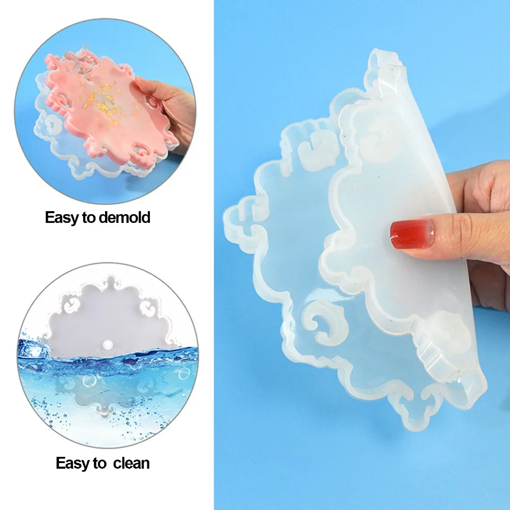 

3pcs Resin Casting Mould Laciness Silicone Mould Reusable Durable Resin Mould Easy Demoulding 3 Tier Resin Mould DIY Making