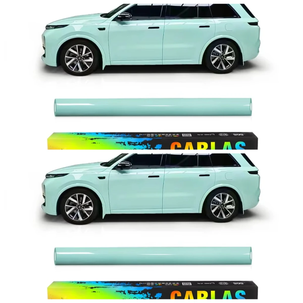 Great Deals：CARLAS 1.52M*16M Crystal Glossy Color Paint Protection PPF Film Self-healing Anti-scratch TPU Color PPF Car Wrap