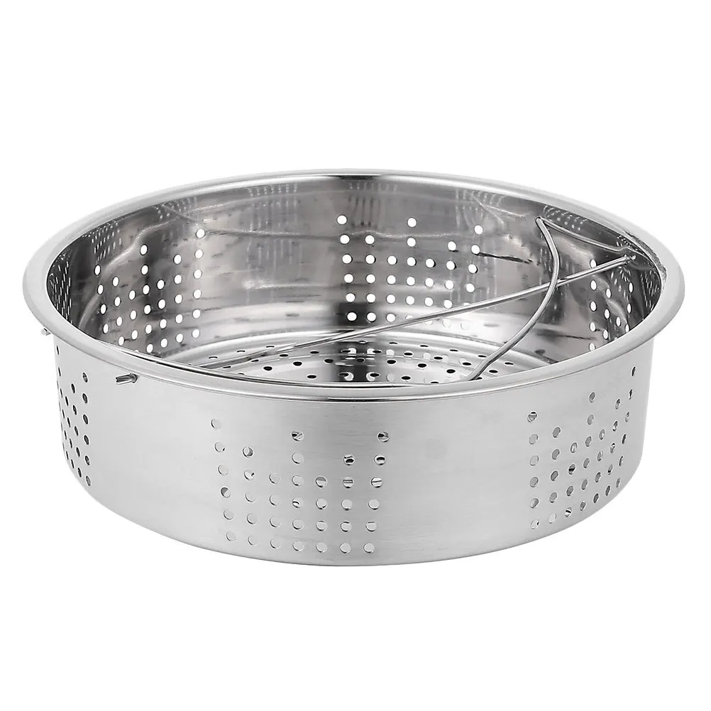 

1 pc Stainless Steel Round Multi-Functional Cooking For Home Reusable Food Steamer Basket Kitchen Supplies Household Steamer