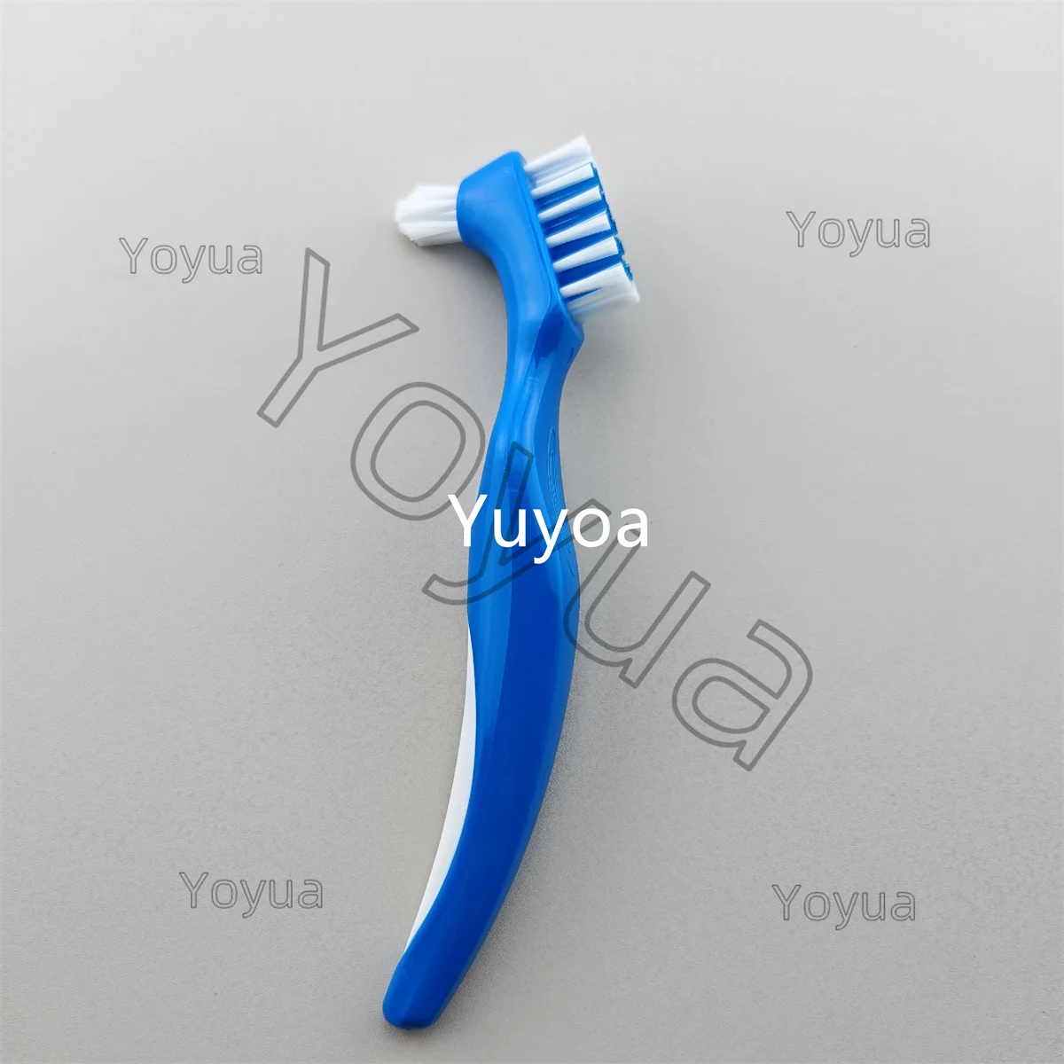 30pcs Denture Cleaning Brush Hard Dual Heads Gum Cleaner False Teeth Brush Oral Cleaning Tools