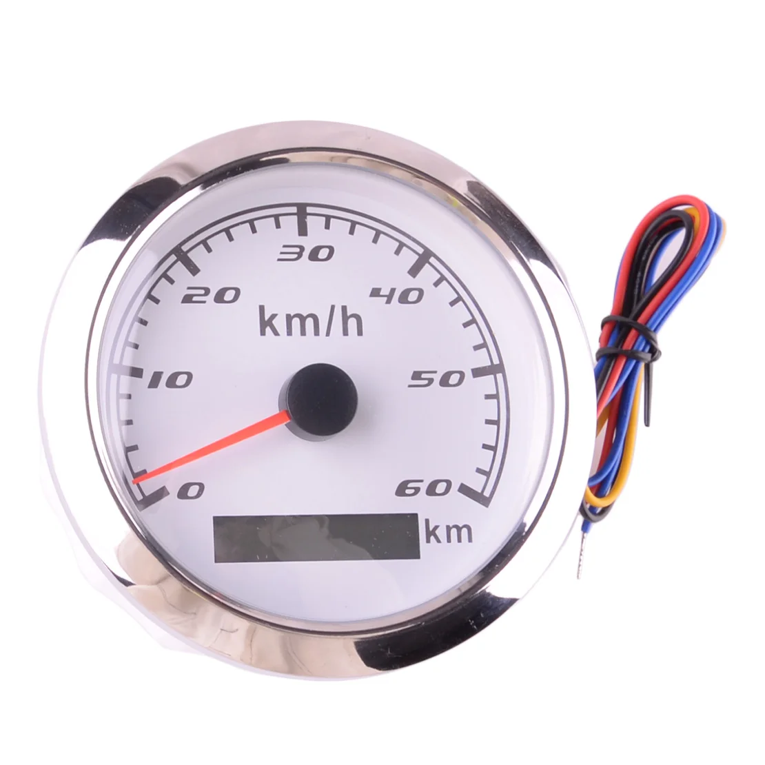 85mm Gauge Speedometer Mile Counter Tacho Meter 0-60km/h for Car Truck Bus Motorcycle Yacht Boat 12V/24V Universal