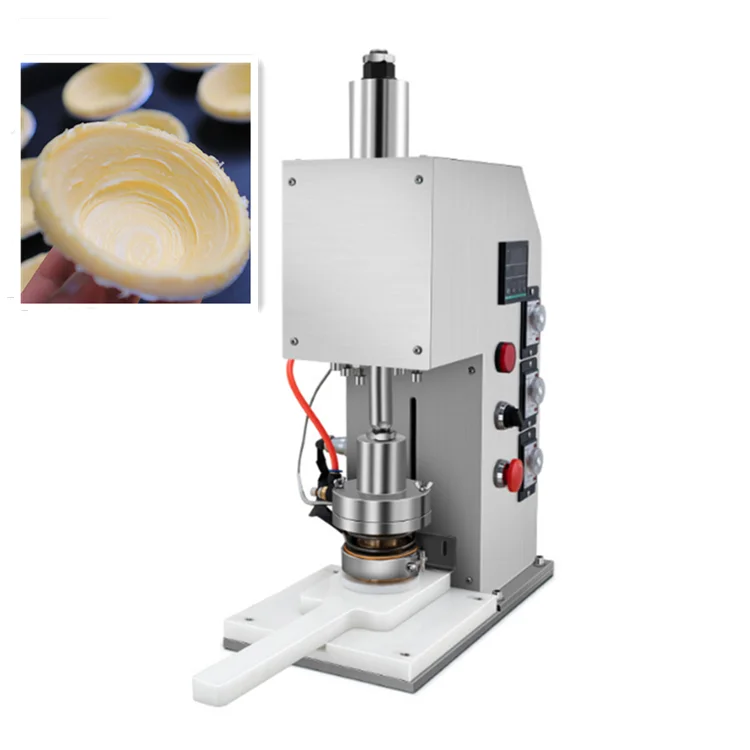 Semi automatic small egg tart forming machine school canteen table egg tart forming machine