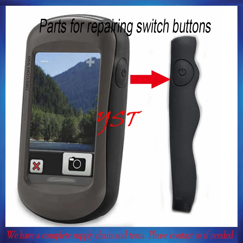Rubber Power Button Soft Anti Slip Abrasion Proof Replacement For Garmin OREGON 450 550 400 200