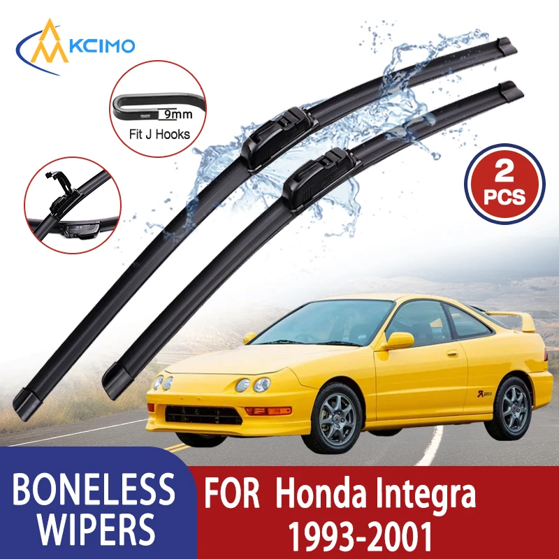 

Kcimo для Honda Integra 1993-2001 Автомобильный дворник U-типа, мягкий резиновый бескостной дворник HD, тихий прочный автомобильный дворник 20 "+ 18"