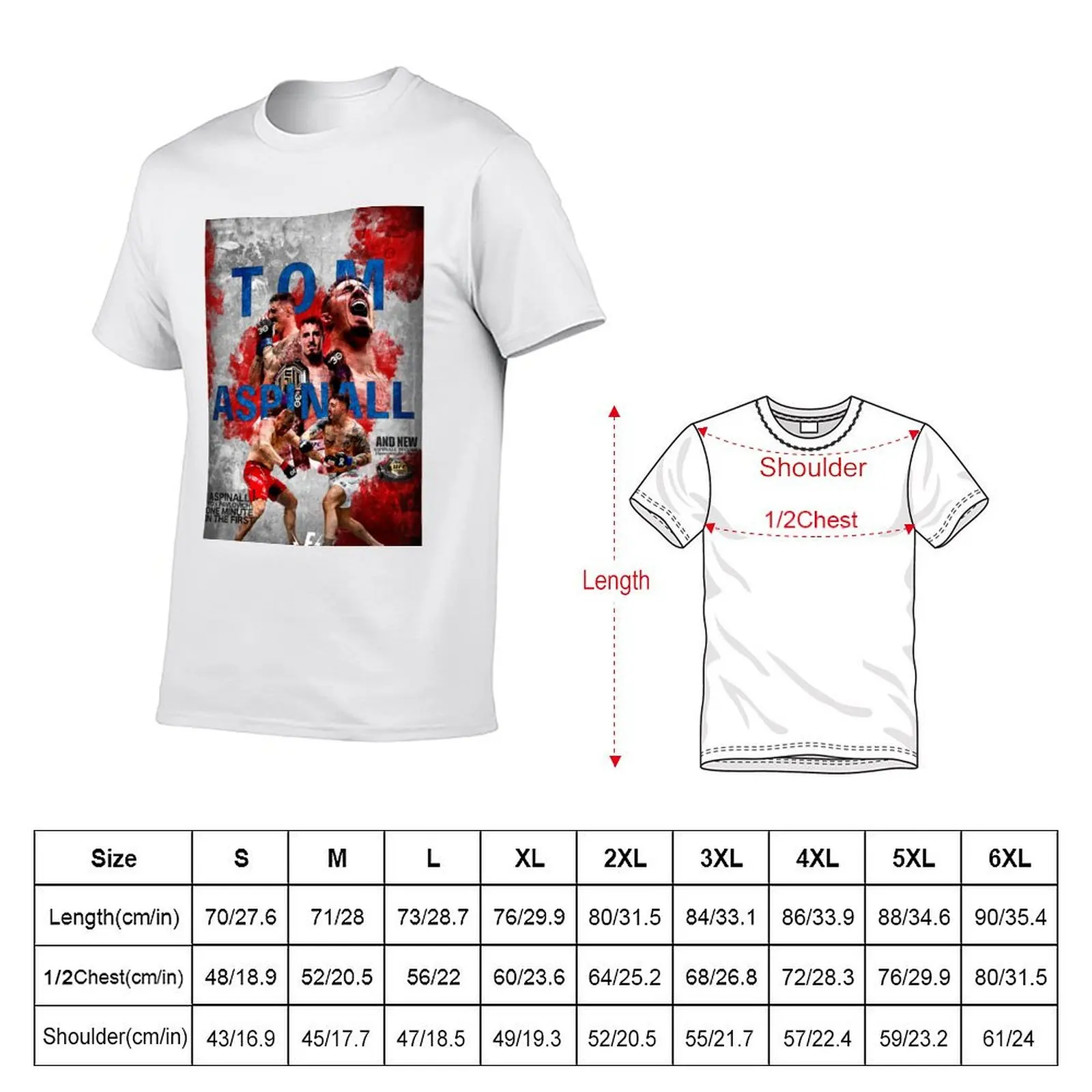 Tom Aspinall T-Shirt man t shirts cotton g man t shirts for men T-Shirt