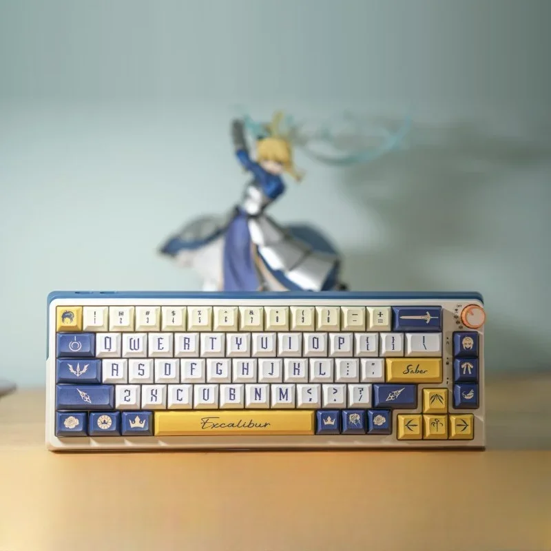 

Altria Pendragon Theme Keycap 143Keys PBT Custom Anime Keyboard Cap KCA Profile Game KeyCap for Mechanical Keyboard Accessories