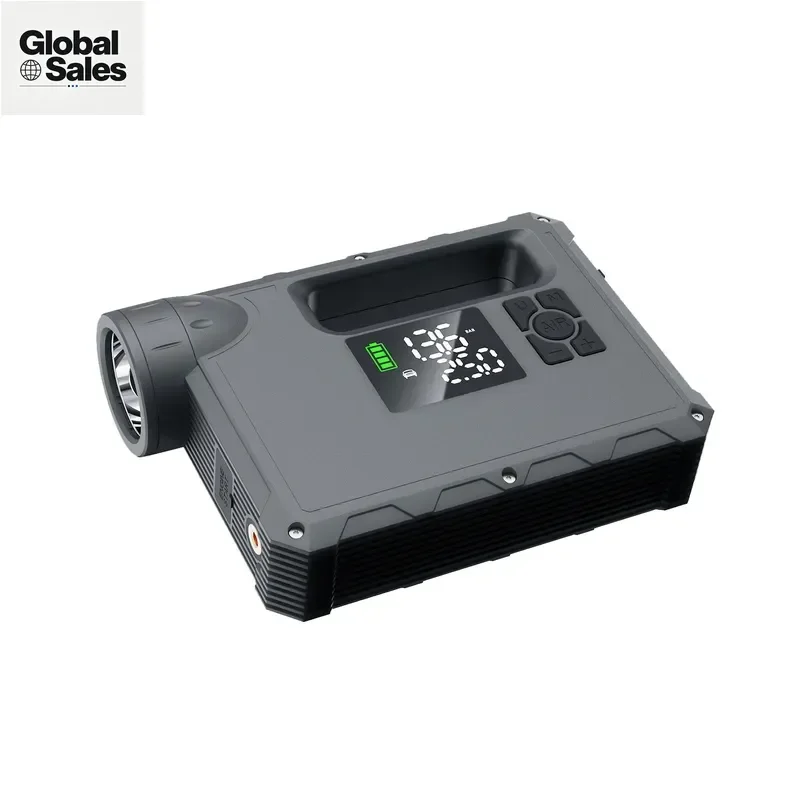 Car Emergency Start Power Supply with Air Pump 5-in-1 USB Charging 12V and Steam Dual Start