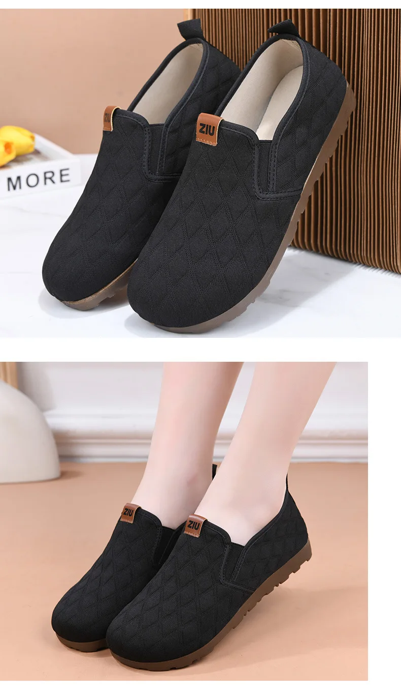 Damen-Slipper, lässige Schuhe, Obermaterial aus gestepptem Stoff mit Diamantmuster, weiche Gummisohle, rutschfest, leicht, bequem, ideal zum täglichen Tragen und für Spaziergänge. – Detail 11