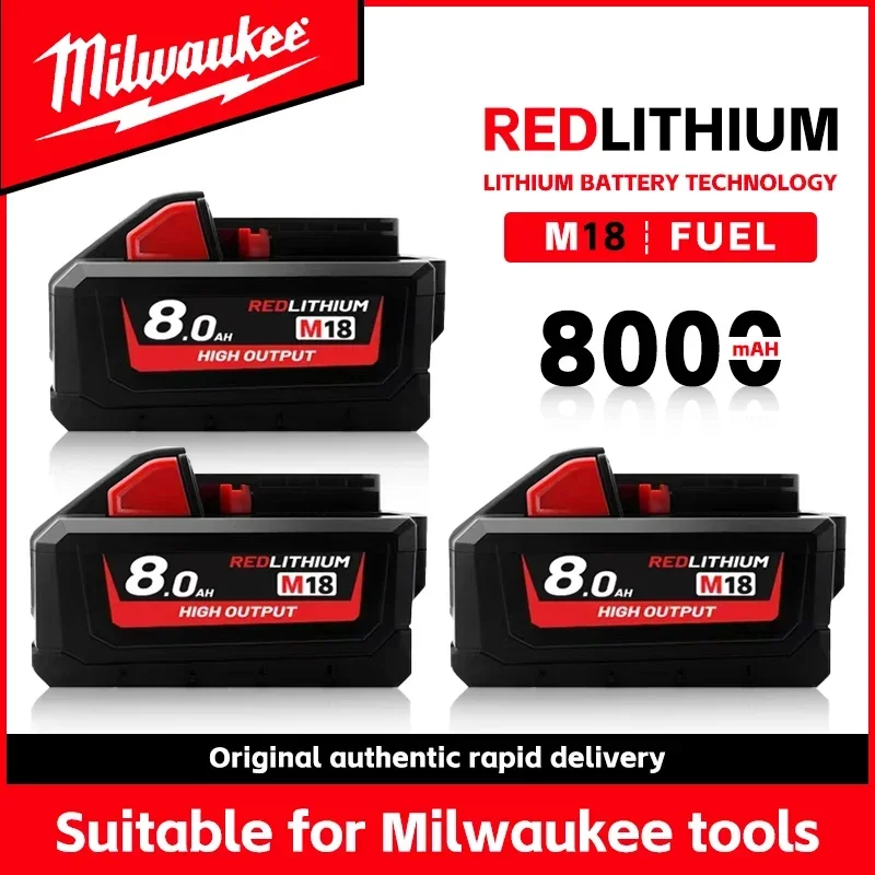 

Milwaukee m18 battery 6000mAh 5048-11-1860 Suitable for Milwaukee Power Tools Rechargeable Lithium Battery 18V lithium battery