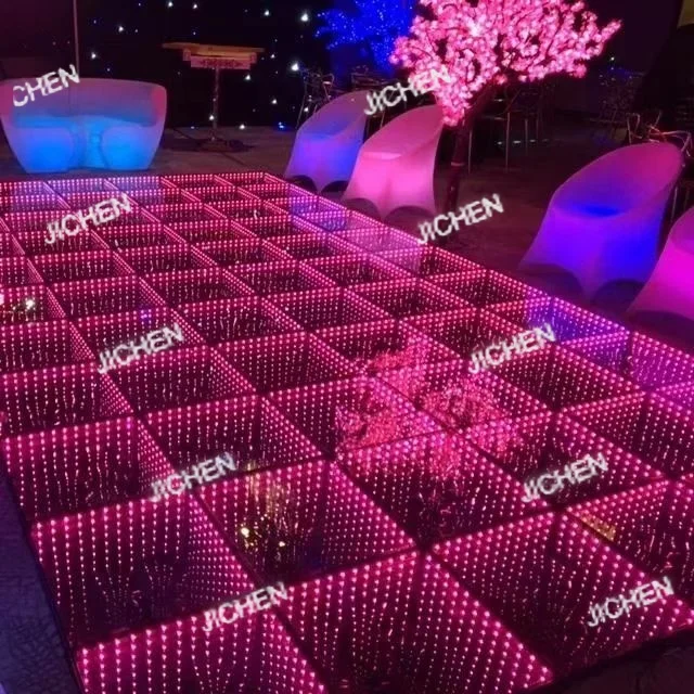 Dj disco panel tile toughened glass light up 3d led dance floor