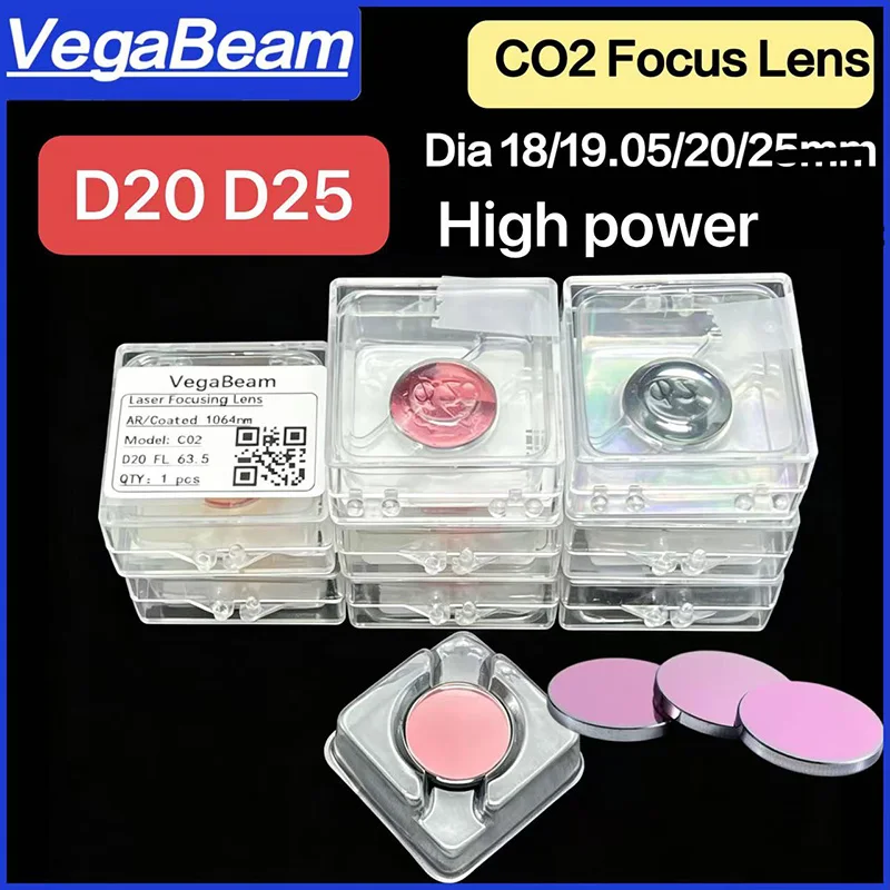 Co2 Laser Focusing Lens D20mm D25mm FL50.8 FL63.5 FL101.6 For High Power 200W 300W Laser Engraving Cutting Machine focus lens