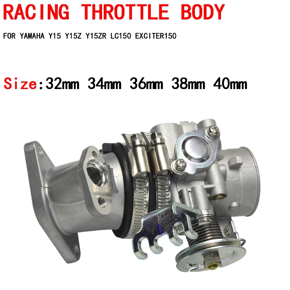 

Motorcycle Racing Throttle Body Y15 Y15Z Y15ZR LC150 JUPITER MX Assembly For YAMAHA TB Intake Kawahara 32mm 34mm 36mm 38mm 40mm