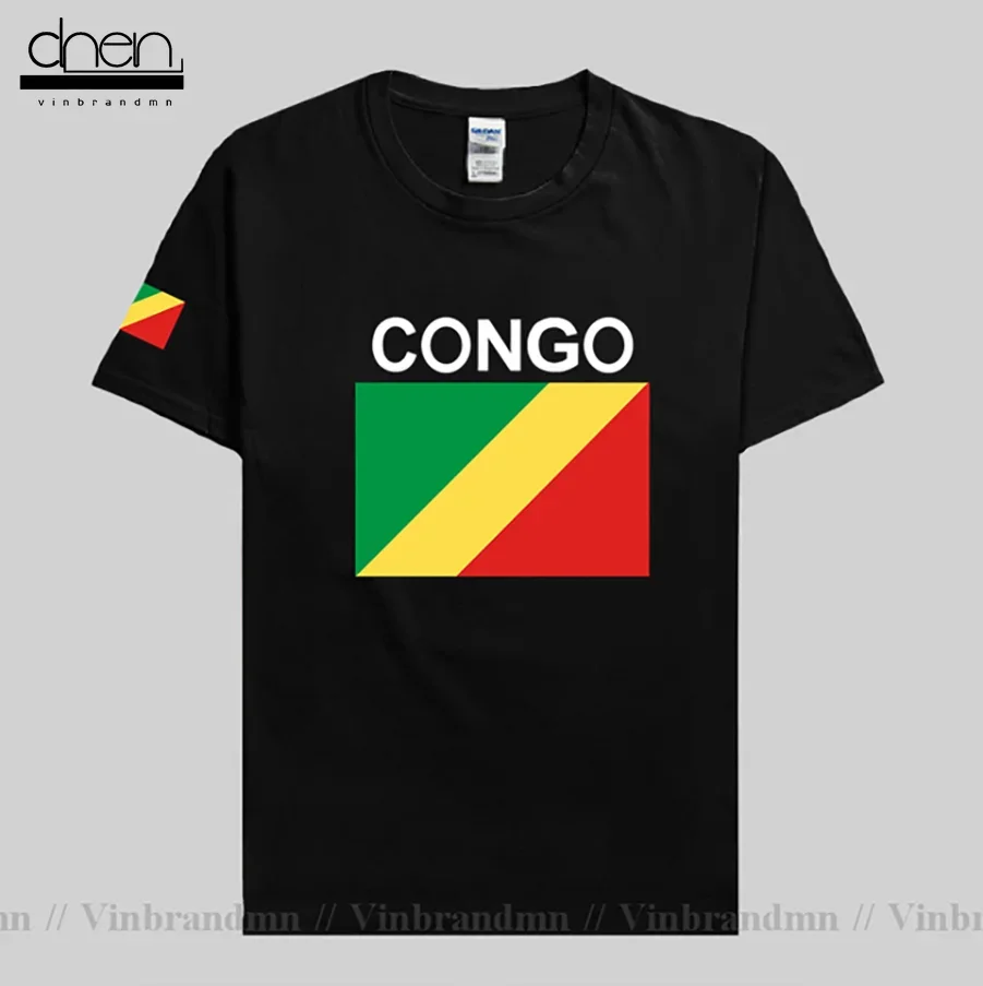 Congo Republic men t shirt 2024 jerseys nation tshirt team cotton t-shirt gyms clothing tees country flag sporting COG Congolese