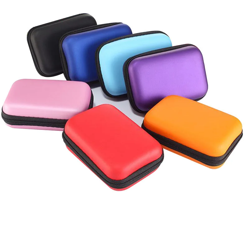 Mini Earphone Protective Bag Box Hard EVA Case Digital Charger Headphone Storage Bag Usb Data Cable Organizer Carrying Pouch