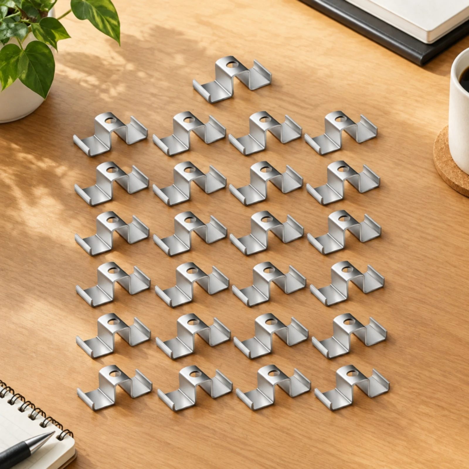 25 Pieces Galvanized Steel Grating Clamp Industrial U-Shaped Grating Saddle Clamp Long-Lasting Sturdy for Drainage Systems