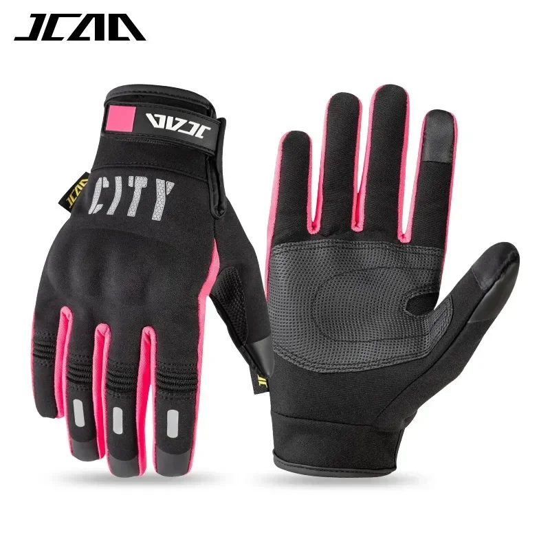 

New Men's Women's Motorcycle Riding Gloves Full-finger Anti-fall Windproof Gloves Night Reflective Comfortable Moto Gloves