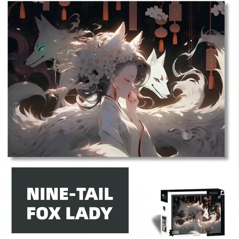 

38*26cm Adult 1000 Pieces Plastic Jigsaw Puzzle HD Printing 38*26cm Smooth Edges Without Burrs Painting Christmas Gifts