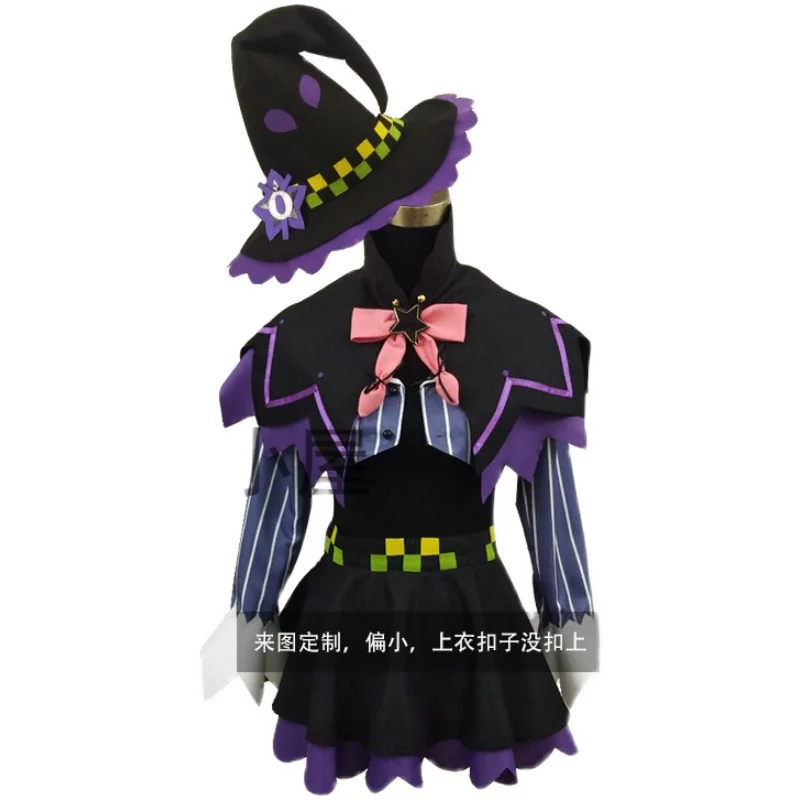 COS-HoHo Anime Vtuber Hololive Murasaki Shion Game Suit Lovely Uniform Cosplay Costume Halloween Party Role Play Outfit Women