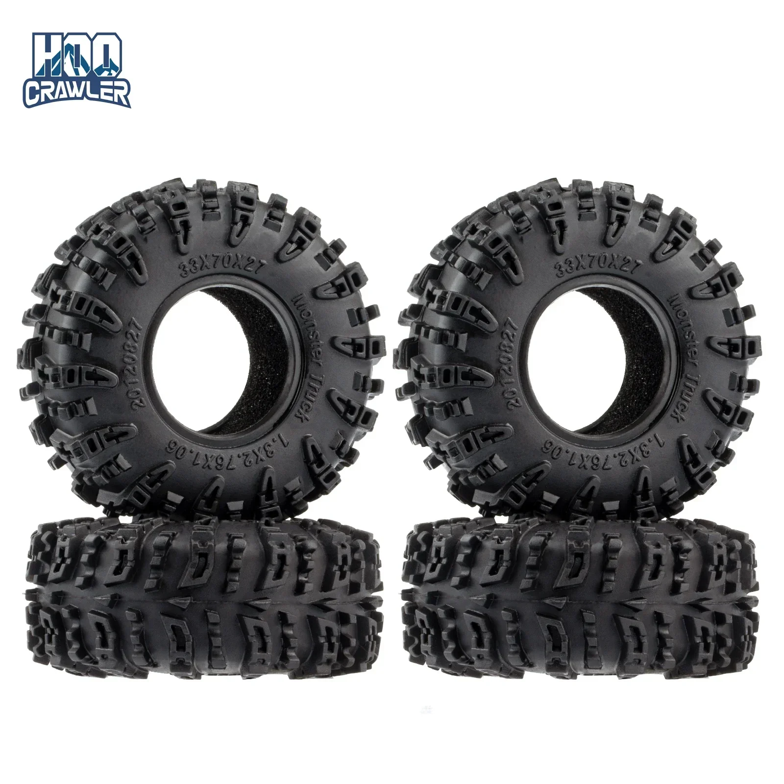 Swamp Claw 70*27mm Mud Terrain Rubber Tyres 1.3