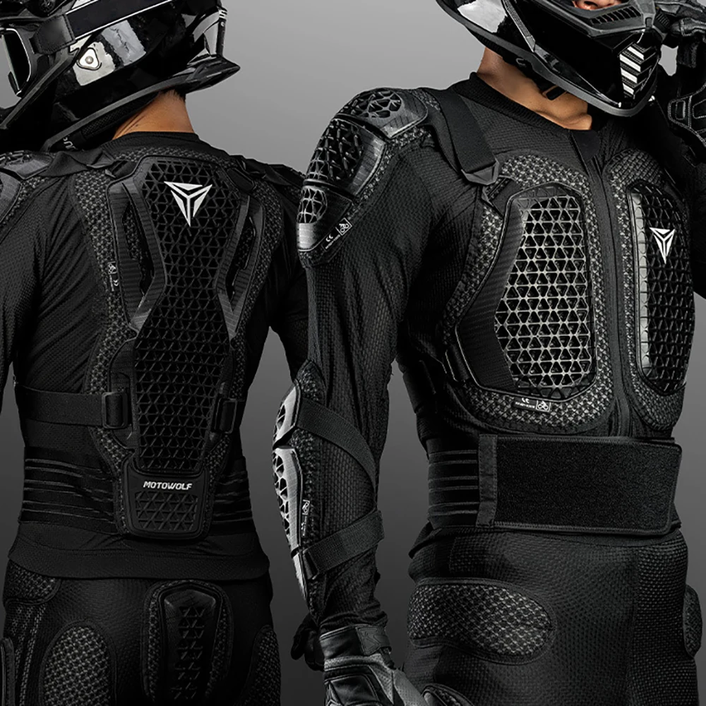 Herren-Motorrad-Körperpanzerung, Anti-Fall, Motocross-Rennbekleidung, Schutz, Motorrad-Rüstung, verschleißfeste Ganzjahres-Reitausrüstung
