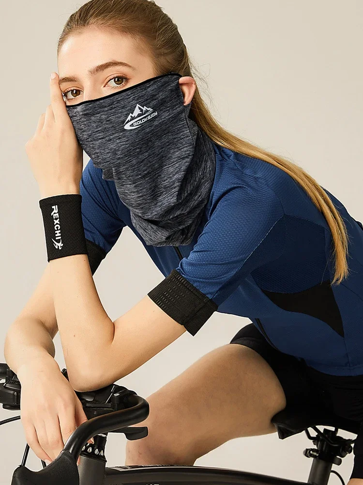 AliExpress Summer Cycling Face Mask Ice Silk Absorb Sweat Breathable Fishing Training Sport Face Scarf Neck Gaiter Summer Face Bandana