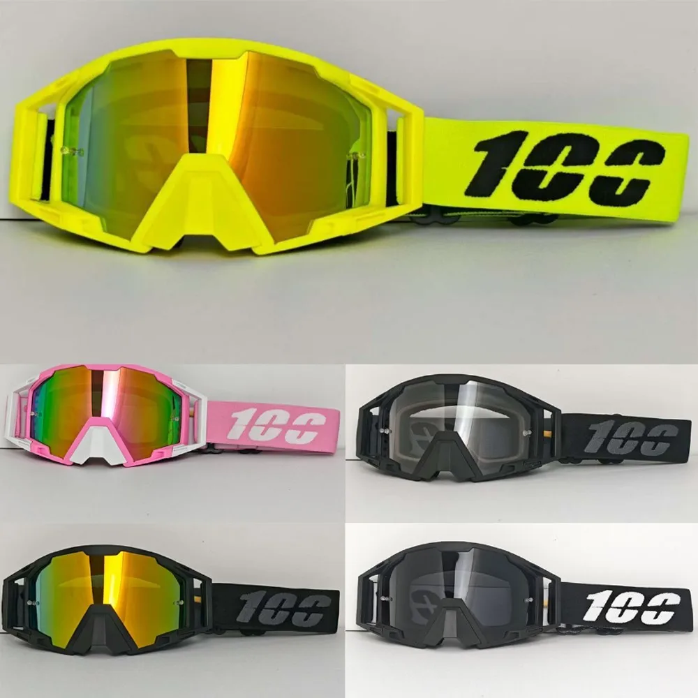 

100 Goggles Motorcycle Riding Glasses Windproof Dustproof Anti-Glare for Motorbike Highway Off-Road and Long Distance Riding